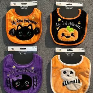 NEW Halloween Baby Bibs Bundle